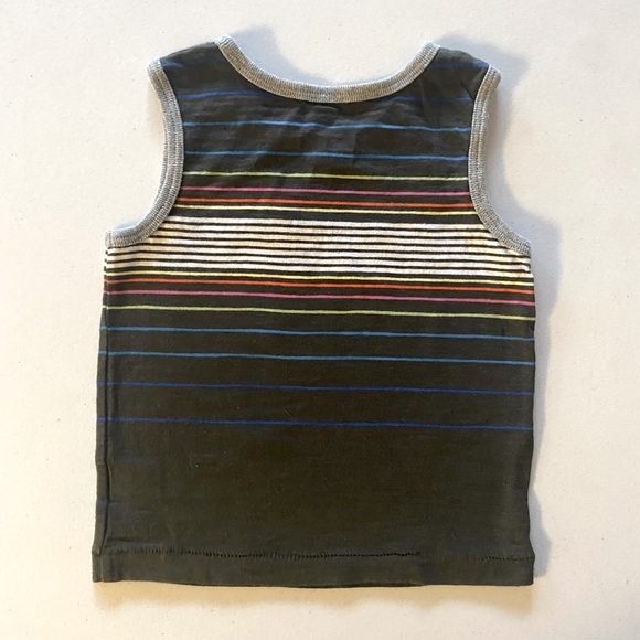 The Children’s Place Gray Multicolor Striped Tank Top - Picture 4 of 5